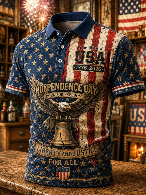 Men's Independence Day Print Polo