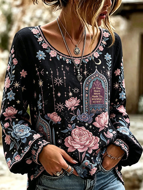 Women's Clothing 'If the Stars Were Made to Worship So Will I' Christian Tops