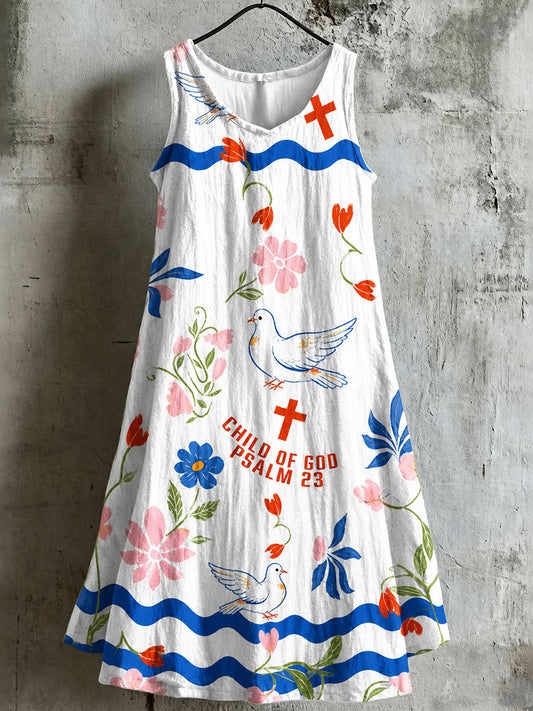 Women's Child Of God Christian Cotton And Linen Dress