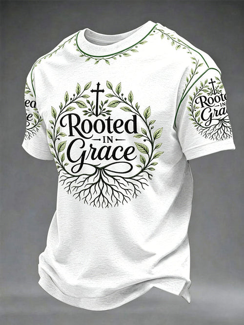 Men's “Rooted In Grace”Faith Casual Unisex T-Shirt