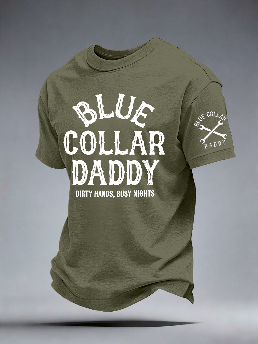 Men's Blue Collar Daddy T-Shirt