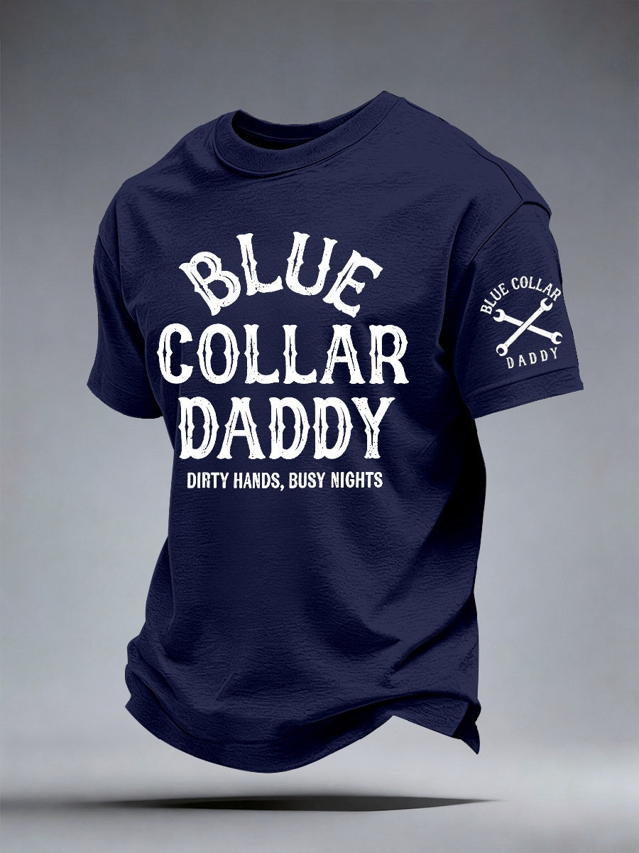 Men's Blue Collar Daddy T-Shirt