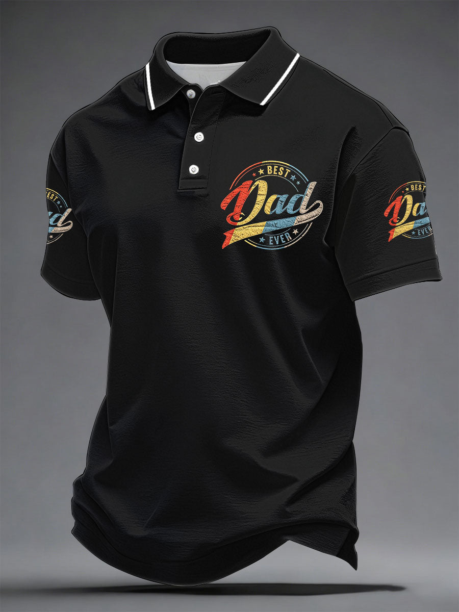 Men's “Best Dad Ever” Father's Day Fun Casual polo shirt