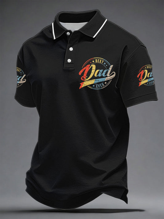 Men's “Best Dad Ever” Father's Day Fun Casual polo shirt