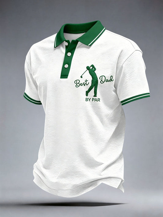 Men's Best Dad By Par Polo Shirt