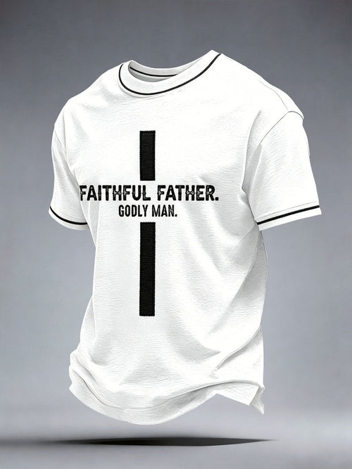 Men's Faithful Father Godly Man T-Shirt