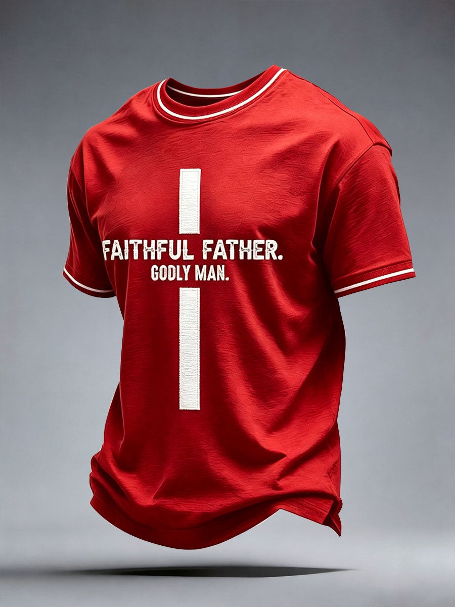 Men's Faithful Father Godly Man T-Shirt