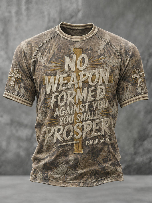 Men's NO Weapon Formed Against You Short Sleeve T-shirt