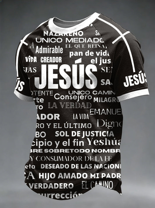 Men's Faith Printed Casual short sleeves t-shirt