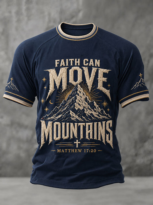 Men's Faith Can Move Mountains Short Sleeve T-shirt