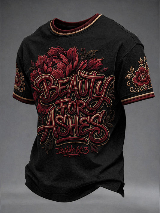 Men's Beauty For Ashes Short Sleeves T-shirt