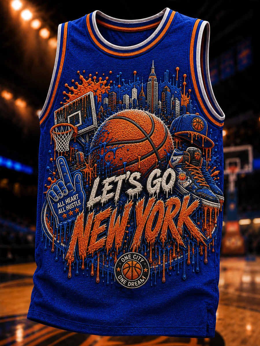 Men's Classic Basketball Fan Graphic Print Vest Top