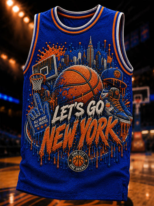 Men's Classic Basketball Fan Graphic Print Vest Top