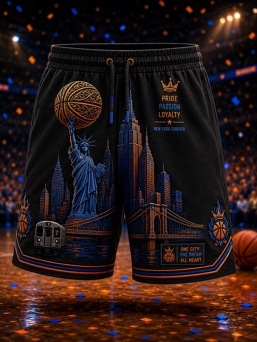 Men's Classic Basketball Fan Graphic Shorts