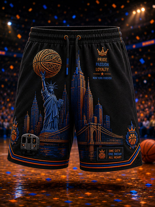 Men's Classic Basketball Fan Graphic Shorts