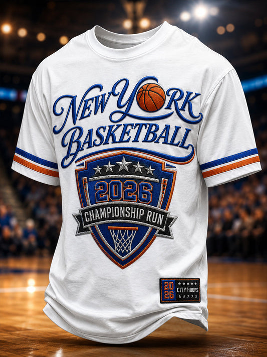 Men's Classic Basketball Fan Graphic T-shirt