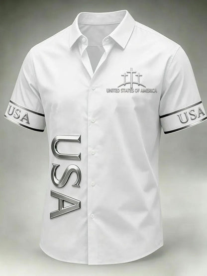 Men's Faith Print Casual Shirt