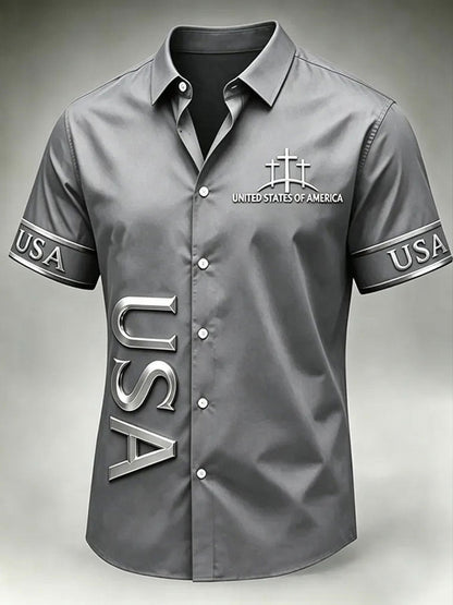 Men's Faith Print Casual Shirt
