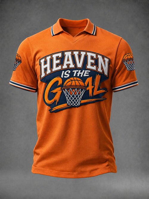 Men's Heaven Is The Goal V-neck T-shirt