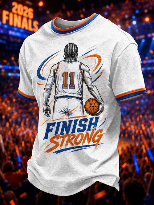 Men's Gift For Basketball Fans Print Casual Tee
