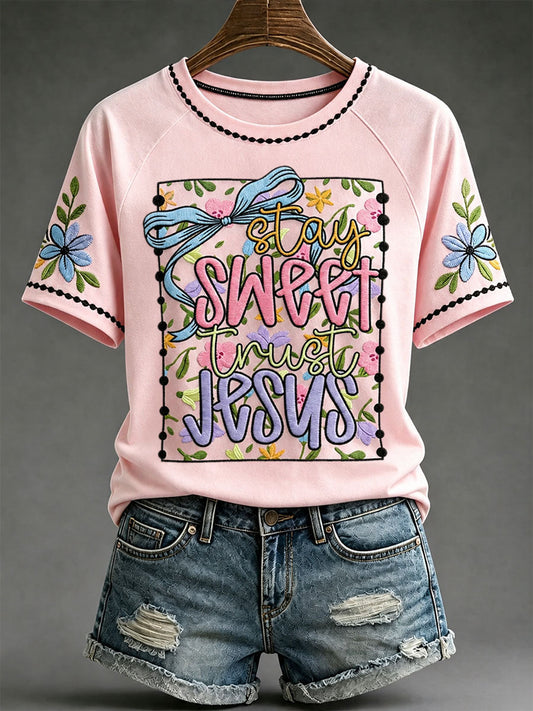 Women's "Stay Sweet, Trust Jesus" T-Shirts