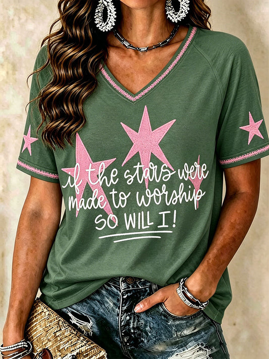 Women's "So Will I" V-Neck T-Shirts