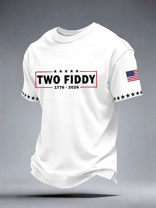 Men's Two Fiddy Print T-Shirt