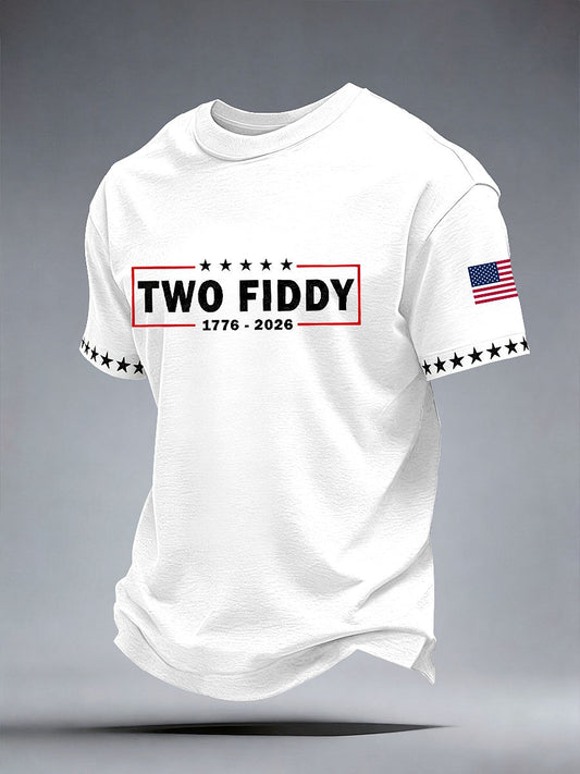 Men's Two Fiddy Print T-Shirt