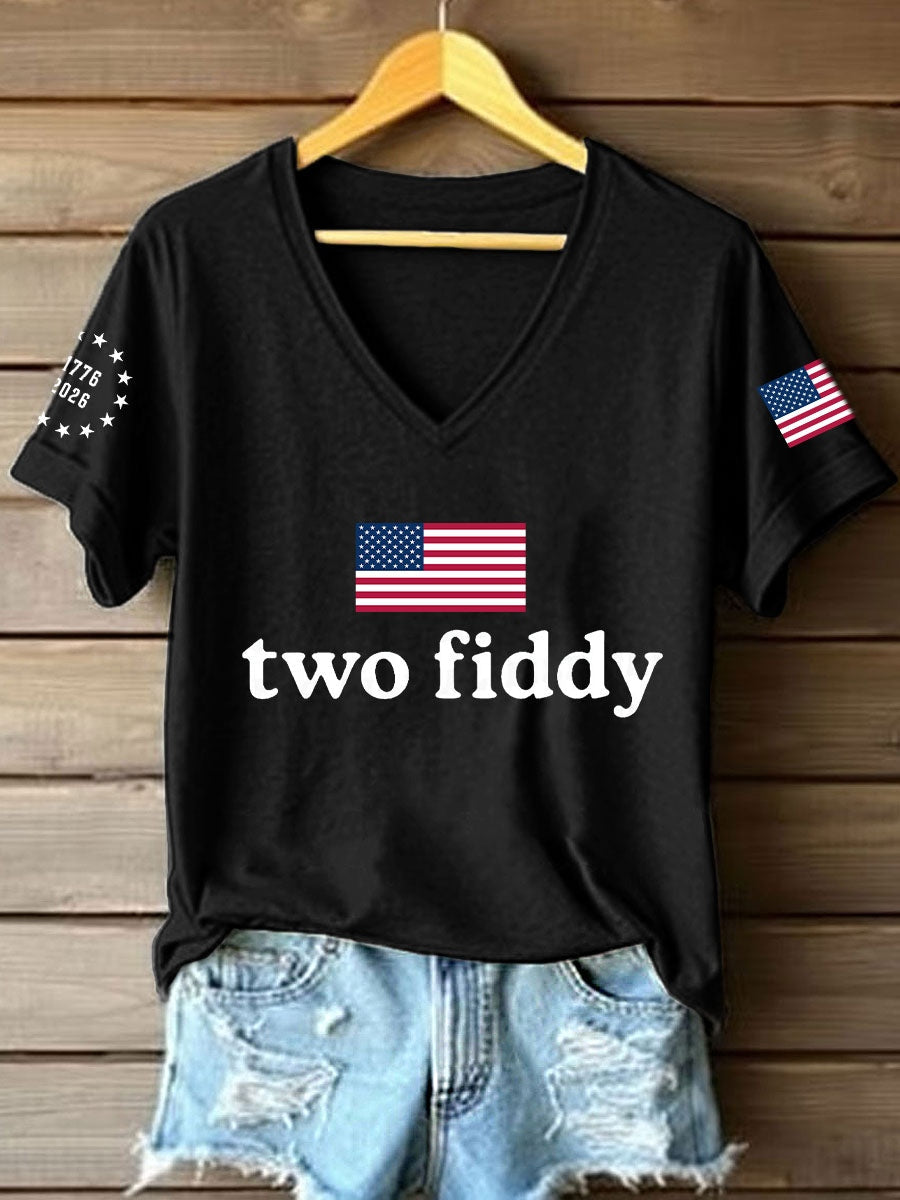 Women's Two Fiddy Print T-Shirt