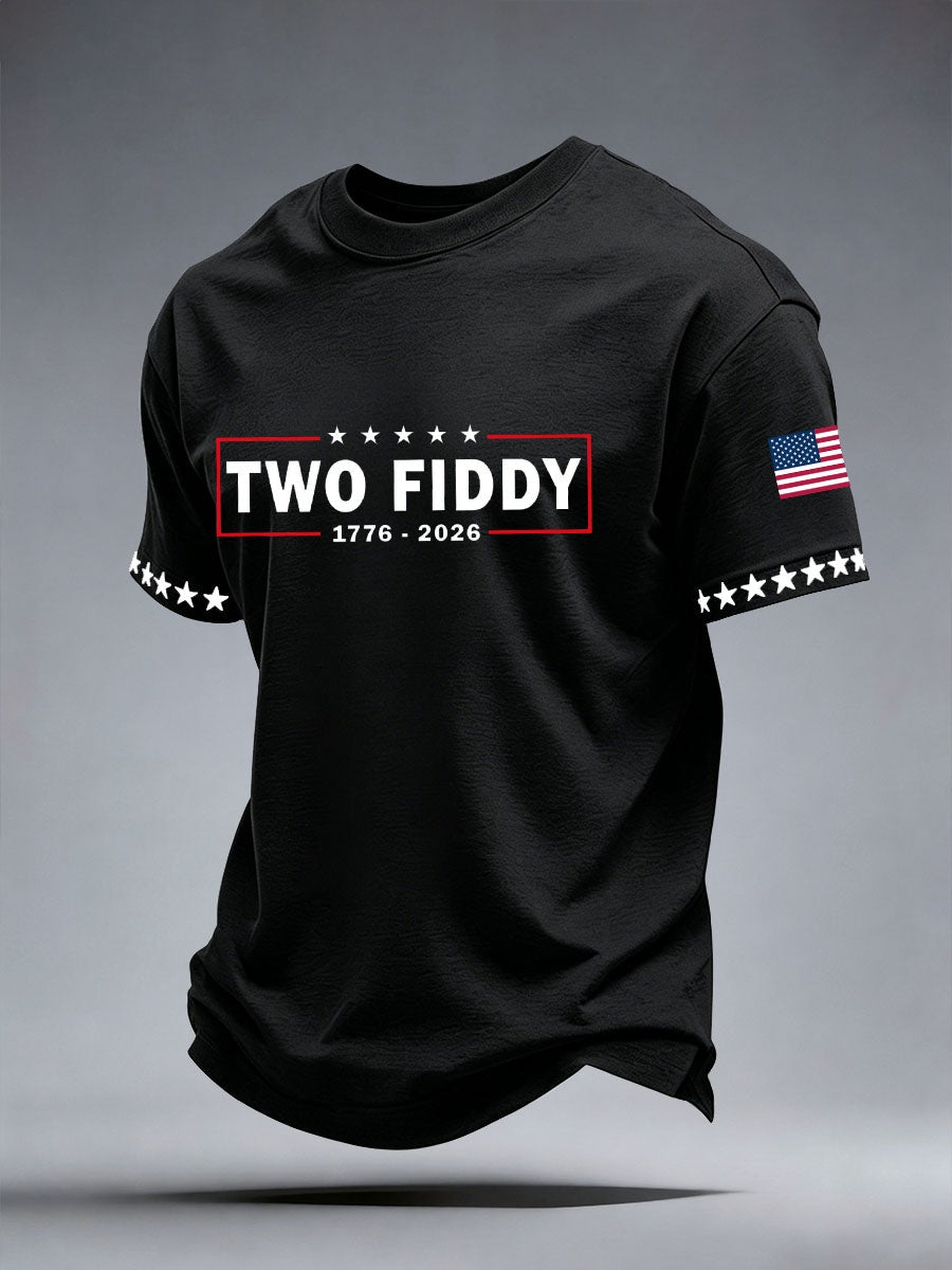 Men's Two Fiddy Print T-Shirt