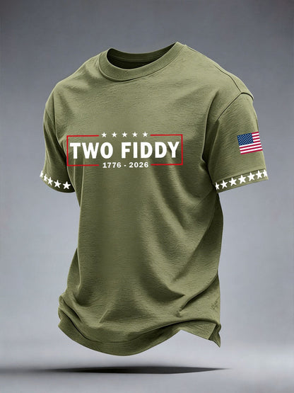 Men's Two Fiddy Print T-Shirt