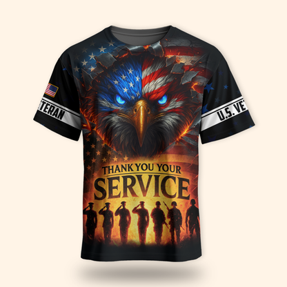 American Eagle Hoodie – Thank You For Your Service Veteran Gift