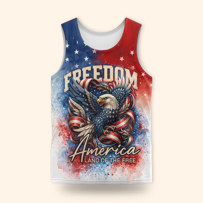 U.S. Veteran Hoodie – Freedom America Land of The Free, Patriotic Eagle Design