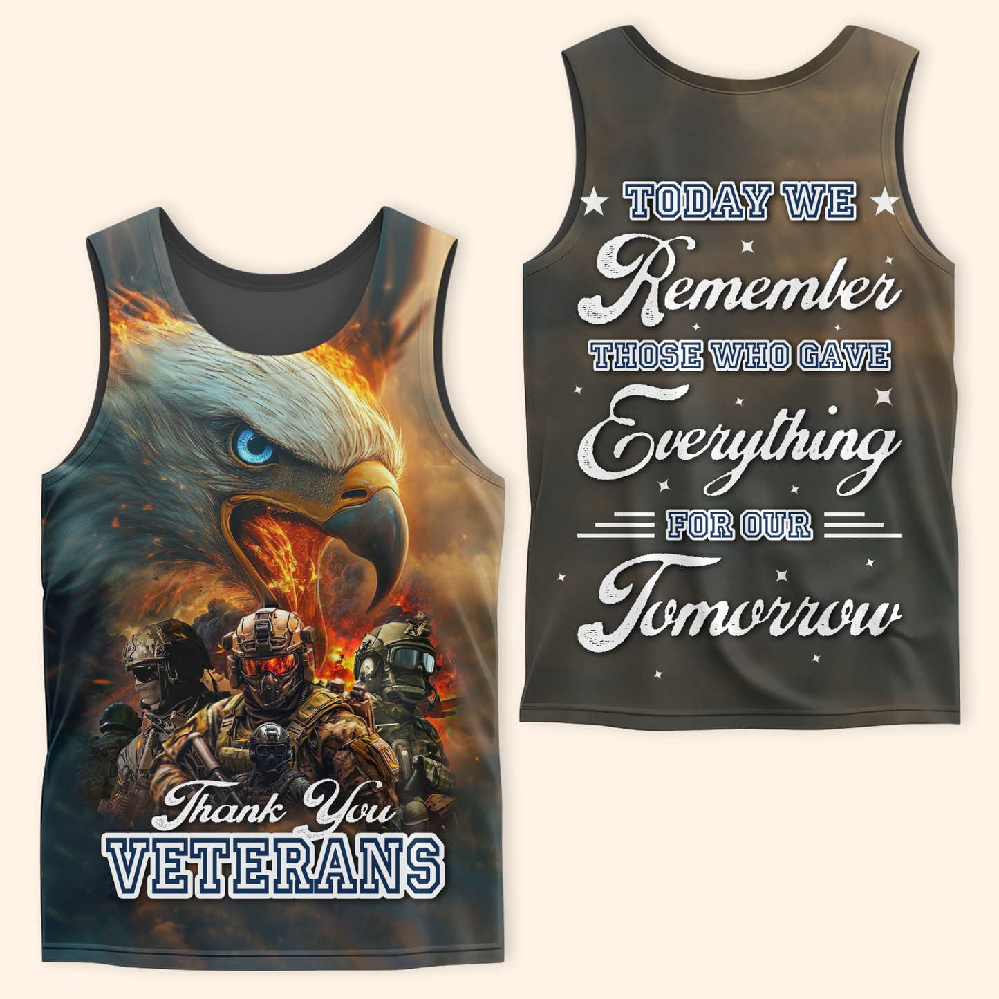 U.S. Veteran Hoodie – Thank You Veterans, Remember Those Who Gave Everything, Patriotic Zip Up Hoodie