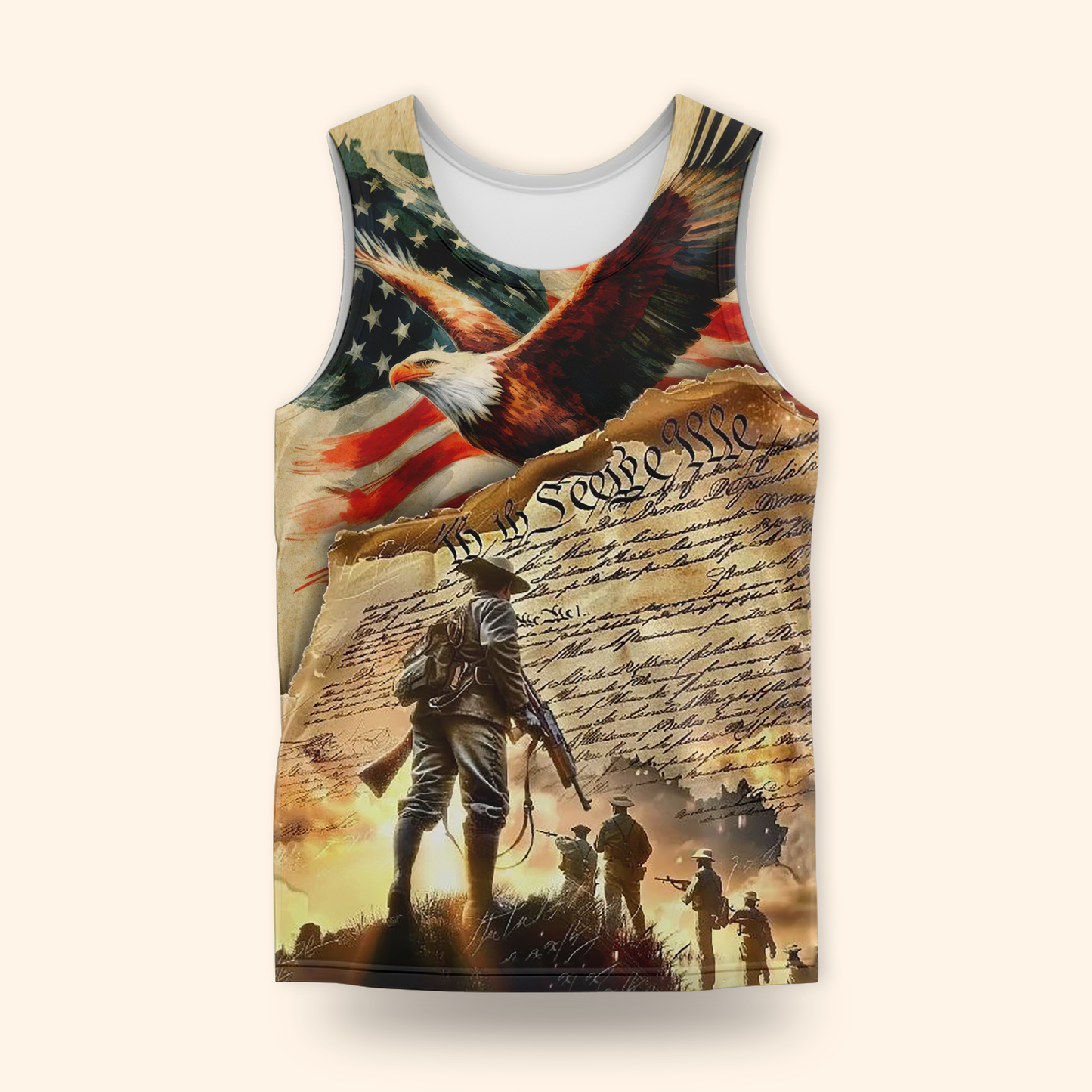 U.S. Veteran Hoodie – We The People American Eagle Zip Up