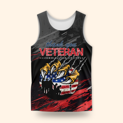 Personalized US Veteran Hoodie – Eagle Claw & Flag – Thank You Heroes Design, easychoo.com