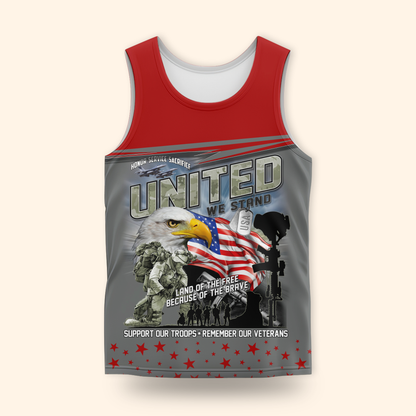 U.S. Veteran Hoodie – United We Stand Support Our Troops Sweatshirt