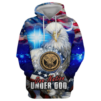 One nation under God- All Over Prints Hoodie Shirt