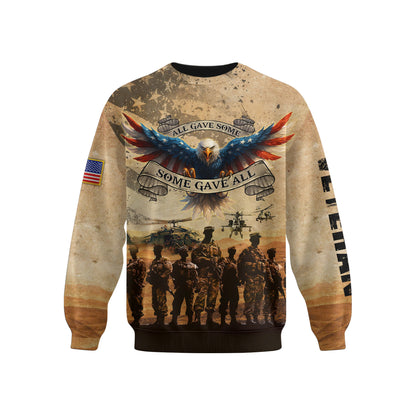 All Gave Some Some Gave All Hoodie – Patriotic U.S. Veteran Military Zip Up Hoodie